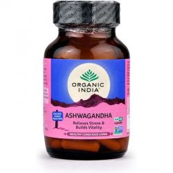 Ashwagandha Organic India - zioło bio - antystresowe, zmniejsza chroniczne zmęczenie