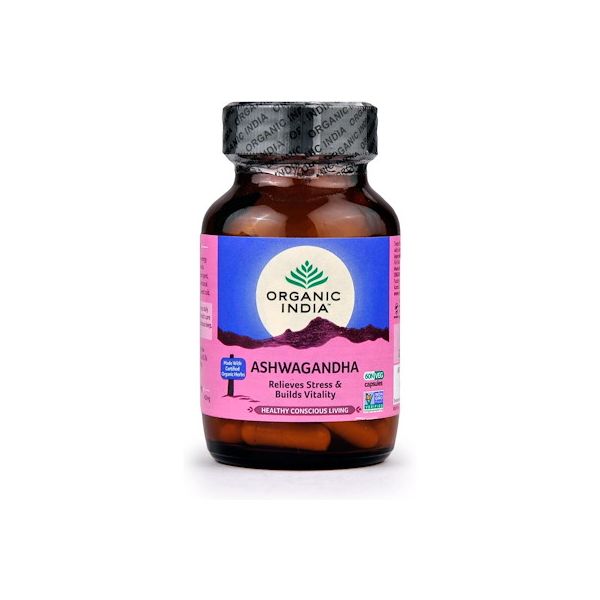 Ashwagandha Organic India - zioło bio - antystresowe, zmniejsza chroniczne zmęczenie