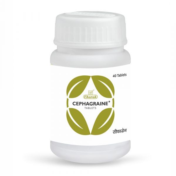 CEPHAGRAINE CHARAK (TABLETS) - SINUSITIS, MIGRAINE, HEADACHE CAUSED BY STRESS