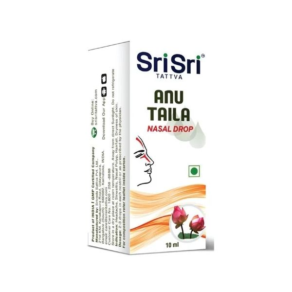 Anu Tail Sri Sri Tattva - Ziołowe krople przeciw zapalny do nosa
