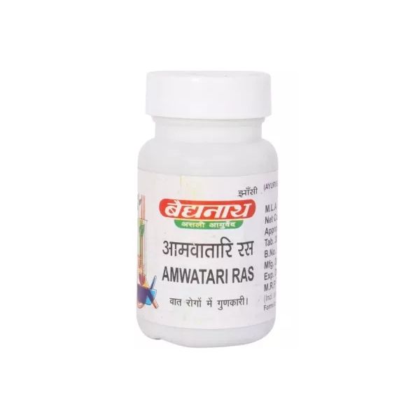 Amwatari Ras tablets Baidyanath - Helps in Rheumatoidal joint pain, muscle aches and swelling