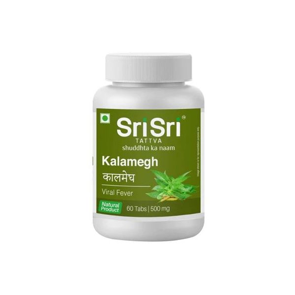 Kalamegh (500 mg.) Sri Sri - Ajurwedyjska pomoc w infekcjach wirusowych,  gorączka wirusowa