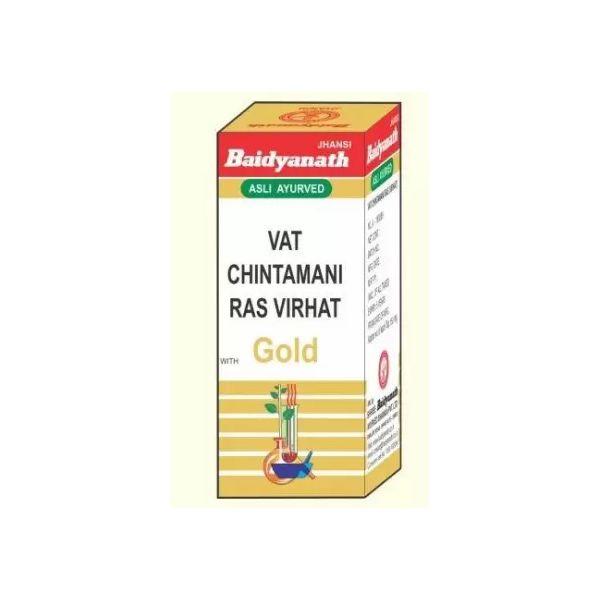 Baidyanath Vat Chintamani Ras Virhat Gold - 10 tablets.